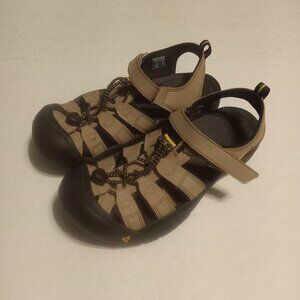 Keen Men's Newport Leather Hiking Sandals Size 6 Tan